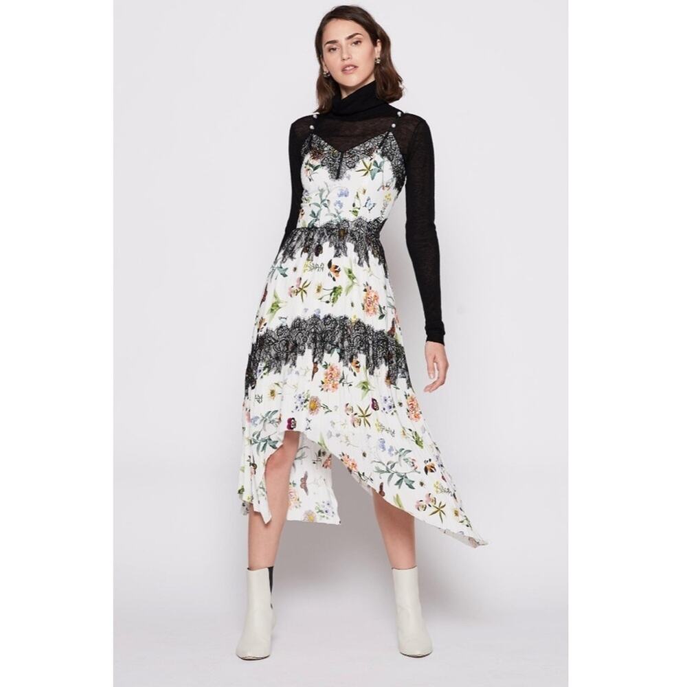 Joie | Onelia Porcelain Butterfly Dress NWT Size 10 - Picture 3 of 16